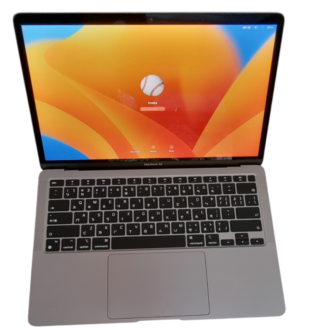 Apple MacBook Air 13 INCH RETINA (2020) M1 8-Core CPU 7-Core GPU 8GB 256GB SPACE GREY