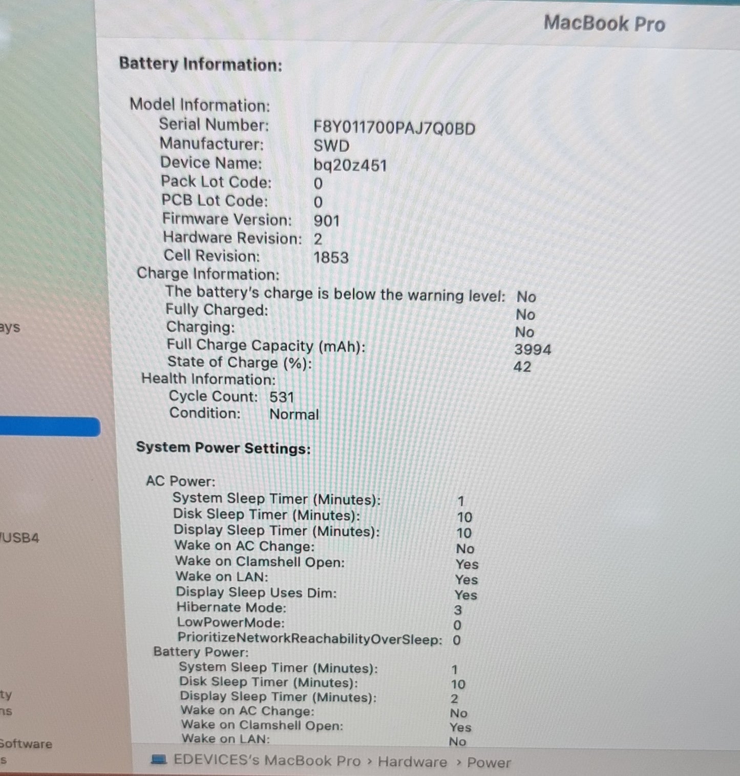 APPLE MACBOOK PRO 13 RETINA TOUCH ID  2.4GHZ i5 8GB RAM 256GB SSD 2019